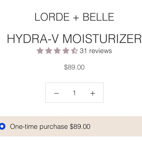 NIB Lorde+Belle Hydra-V Moisturizer | Retail $89 - Picture 8 of 9
